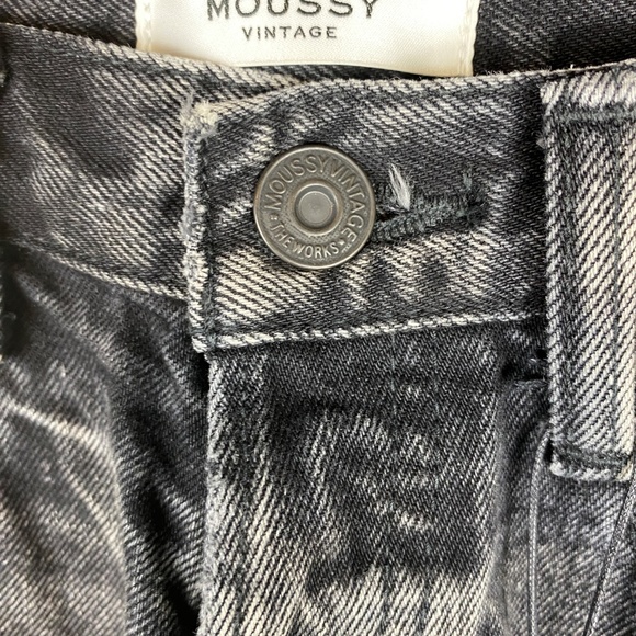 Moussy Vintage Odessa Black High Rise Straight Jeans | Size 26 NWT - Picture 11 of 15